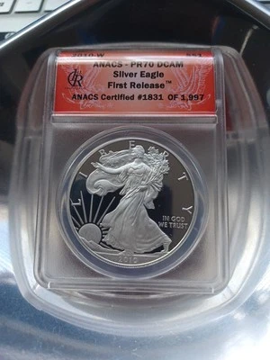 Silver Eagle 2010-W - Anacs Pr70 cámara d Foto 1 de 4