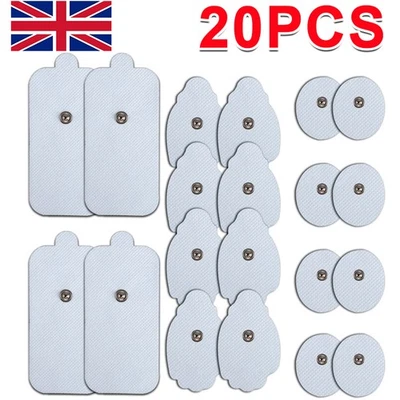 80x Tens Machine Replacement Stud Electrode Pads For Tens Unit Therapy Massager - Image 1 of 4