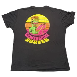 Sewersidal Surfer T-Shirt Black XL Next Level Apparel Skate Punk Surf Graphic  - Picture 1 of 4