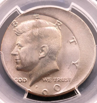 1990-P 50C Kennedy Half Dollar PCGS MS 65 Struck 20% Off Center - Image 1 of 4