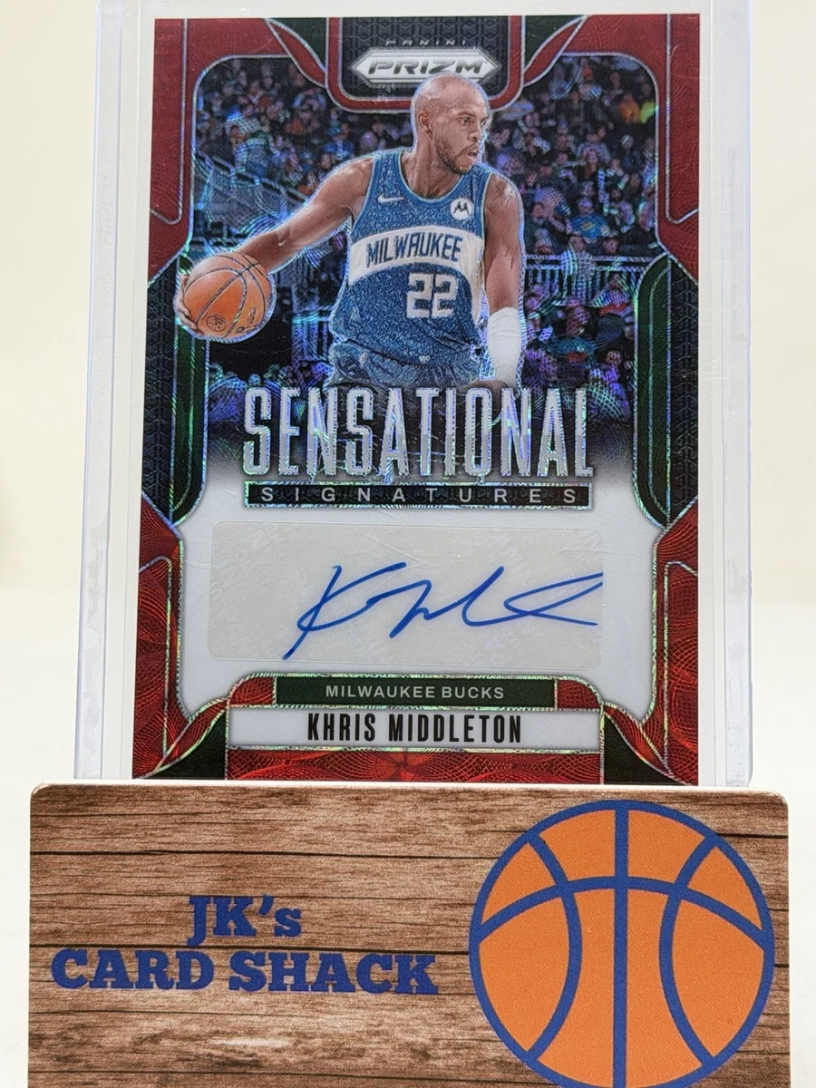 Panini Khris Middleton Basketball Autographed Sports Trading Cards