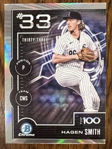 2025 Bowman - Bowman Scouts Top 100 Chrome Hagen Smith #BTP-33 (RC) - Picture 1 of 2