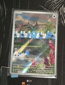 Swablu 213/182 Paradox Rift Illustration Rare Holo Rare Pokemon Card TCG Art - Picture 1 of 2