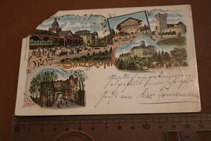 tolle alte Karte - Gruss aus Salzbrunn 1899 - Picture 1 of 2