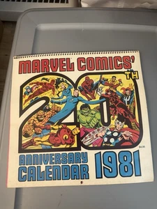Calendario 20° Anniversario Marvel Comics 1981 - Foto 1 di 4