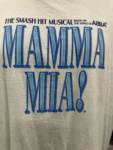 Mamma Mia Musical 25th Anniversary Tour White T-Shirt Logo & Tour 2XL? No Tag - Picture 1 of 6