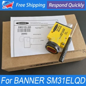 For Banner Mini-beam SM31ELQD 10-30VDC 30mmPhotoelectric Emitter Sensor Switch - Picture 1 of 7