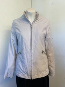 Gorgeous Beige Zipped  Quilted Jacket from Papaya with Pockets - Size 10-12 - Picture 1 of 7