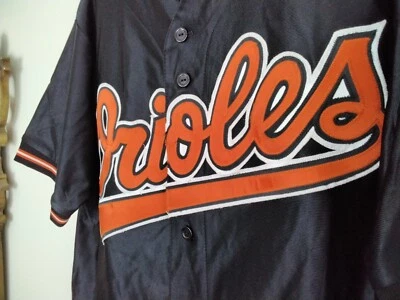 Majestuosa camiseta vintage de los Baltimore Orioles auténtica negra para hombre XL EE. UU. Foto 1 de 4