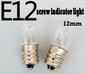 1pcs E12 screw indicator light bulb 18V24V30V0.11A equipment light bead Small  - Picture 1 of 3