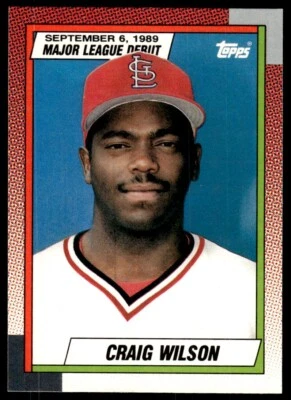 1990 Topps Major League Debut 1989 Craig Wilson St. Louis Cardinals #146 - Image 1 of 2