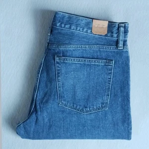 J. Pantalones de mezclilla para hombre Crew azules clásicos pierna recta #BC231 talla 34 x 34 nuevos con etiquetas - Imagen 1 de 19