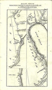 Antique map, Taylor & Skinner, Edinburgh to Stranrawer / Edinburgh to Inveraray - Picture 1 of 1