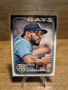 Golden Mirror Image Variation SP Jose Caballero 2024 Topps Update US161 - Picture 1 of 2