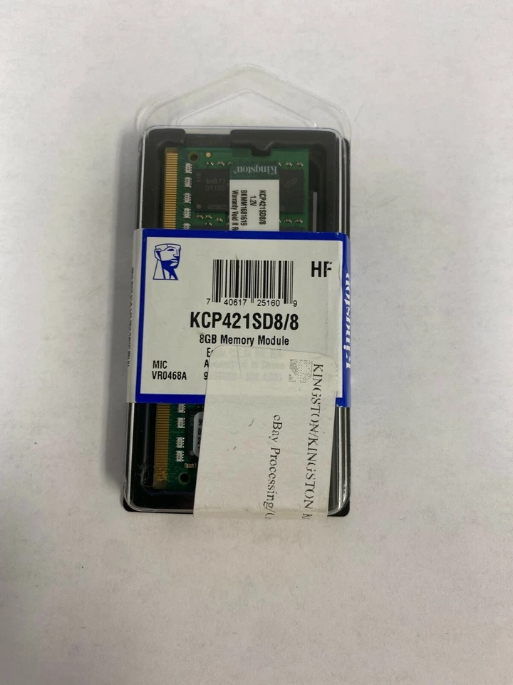 Kingston Technology 8GB (SO-DIMM) 2133 MHz DDR4 SDRAM Memory (KCP421SD8/8) - Image 1 of 1