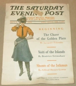 Die Samstagabendpost - 8. September 1906 mit Originalbrief - Bild 1 von 5