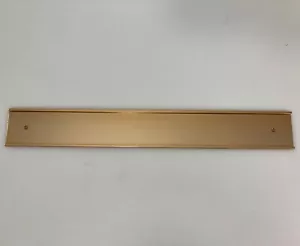 2" x 16" Gold Aluminum Name Plate Holder Office Conference Room Locker Cubicle - Picture 1 of 5
