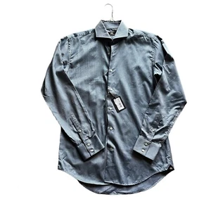 NWT Circle Of Gentlemen Dressed Tyson Blue Green Dress Shirt Size 40-15 3/4 $249 - Picture 1 of 10