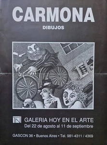 Afiche / poster - Carlos Carmona - Dibujos - Galería Hoy en el arte - Picture 1 of 2
