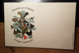 Burschenschaft Arkadia Mittweida - Wappen / Karte - Studentika - Bild 1 von 1