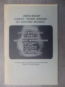 1950, 1951, 1952 Lincoln-Mercury Training for Diagnosing Automatic Transmissions - Picture 1 of 8