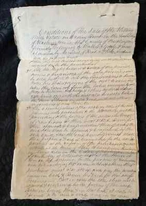 1828 NEW JERSEY MANUSCRIPT DOCUMENT ISAAC POTTS SLITTING MILL IRON Valley Forge - Picture 1 of 11