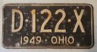 Ohio 1949 ancienne plaque d'immatriculation garage voiture étiquette homme grotte collectionneur décoration vintage