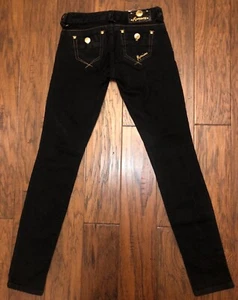 Guess Marciano Stretch Skinny Jeans~Black Gold~Size W25 L33~Women’s - Picture 1 of 7