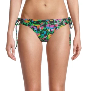 Parte inferior de bikini floral TANYA TAYLOR Swim Sabrina talla grande rosa verde negro floral - Imagen 1 de 10