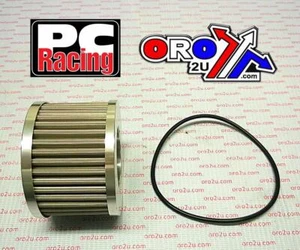 OIL FILTER FLO REUSABLE PC401, PC RACING USA STAINLESS STEEL - Picture 1 of 1