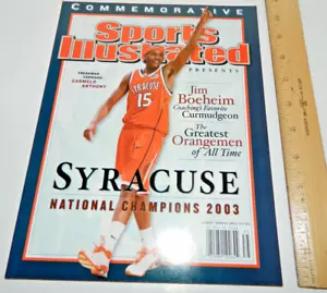2003 SYRACUSE Basketball SU CARMELO ANTHONY SPORTS Magazine national Champions - Picture 1 of 10
