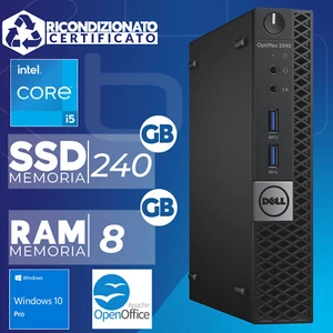 Mini Ordinateur PC Dell 3040 i5-6400T RAM 8GB SSD 240GB HDMI Win10 Remis à Neuf - Photo 1/5