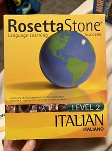 Rosetta Stone Italian level 1 and 2 Disc Sets And Books - Picture 1 of 7