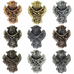 Vinnie Garoon Cowboy Skull Paracord/Leather Lanyard Bead by Schmuckatelli - Picture 1 of 67