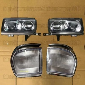 Faros y faros de esquina diestros y diestros para Land Cruiser LC80 FJ80 4500 1989-1997 4 un. - Imagen 1 de 10