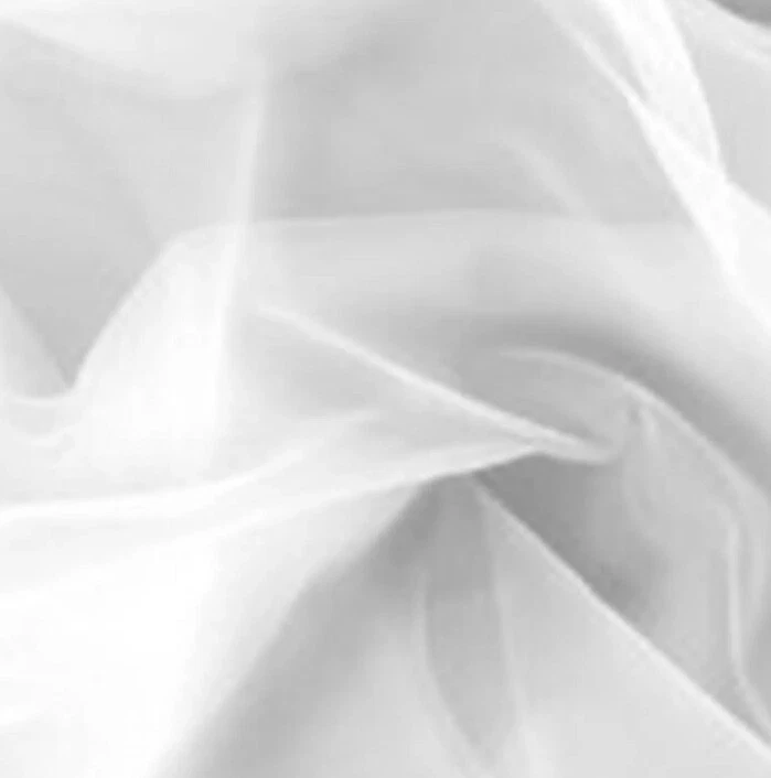 Denier de tela tricot 40 de nailon transparente * 108" y 54" de ancho, color blanco, por yarda Foto 1 de 1