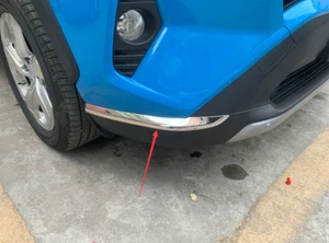 Steel Front Corner Side Protector Cover Trim Strip For 2019-2023 Toyota RAV4 2PS - Picture 1 of 4