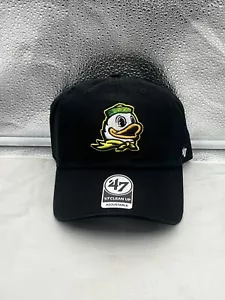 Oregon Ducks NCAA '47 Brand Black Clean Up Adjustable Strapback Hat - Picture 1 of 5