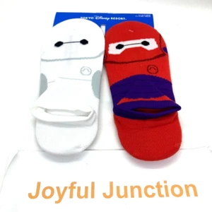 Tokyo Disney Resort 2 Pair Socks Baymax Big Hero 6 Ladies 22-25 cm - Picture 1 of 10