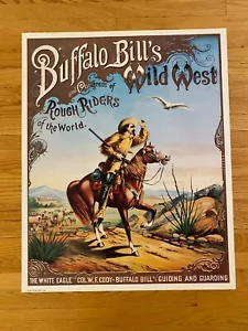 Buffalo Bill's Wild West 1998 Reprint 18.5" x 23" Poster Circus Show Wild West - Picture 1 of 12