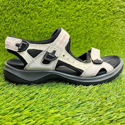 Ecco Yucatan Womens Size 8 Beige Black Beach Walking Outdoor Offroad Sandals - Image 1 of 4