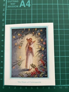 MARGARET W. TARRANT THE HEART OF CHRISTMASTIDE XMAS UNWRITTEN CHRISTMAS CARD - Picture 1 of 4