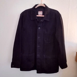 Full Time Outfitters Black Button Front Smith Broken Shirt Jacket Shacket Size M - Picture 1 of 12