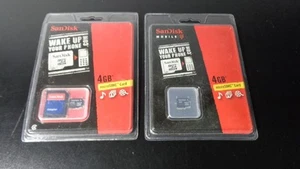 2 SANDISK MOBILE MICRO SDHC CARD 4gb CLASS 2 ~ NEW IN PACKAGE ~ 1 HAS AN ADAPTER - Zdjęcie 1 z 2
