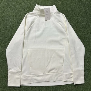 NWT Fabletics Zaylee Funnel Neck Tunic Top Sweatshirt White Beige Size XL $89.95 - Picture 1 of 13