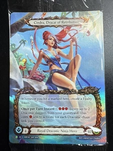 FOIL Cindra, Dracai of Retribution Flesh and Blood FAB promo Pro Tour Singapore - Picture 1 of 11