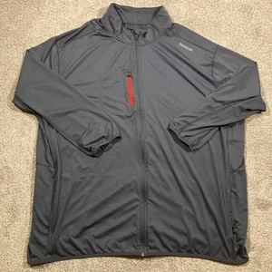 Reebok Performance Full Zip Jacket Mens 4XL Gray Zip Pocket Gorpcore Outdoors - Picture 1 of 10