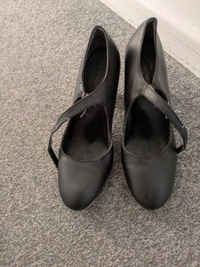Capezio Tap Shoes Black Manhatten Xtreme Style #657 UK Size 5 - Picture 1 of 11