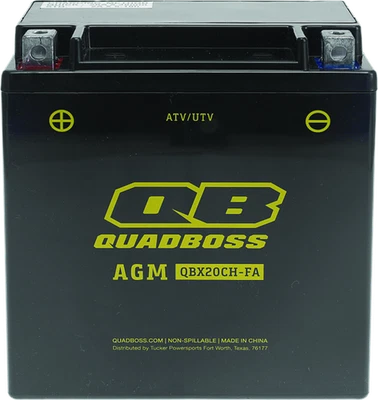 Batería AGM QuadBoss 401386 sin mantenimiento - 151 mm L x 87 mm W x 161 mm H Foto 1 de 3