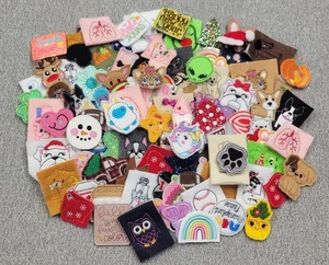 Bag of 100 Felties – Machine Embroidered Felt Patches for Crafts, Mixed Variety - Picture 1 of 4